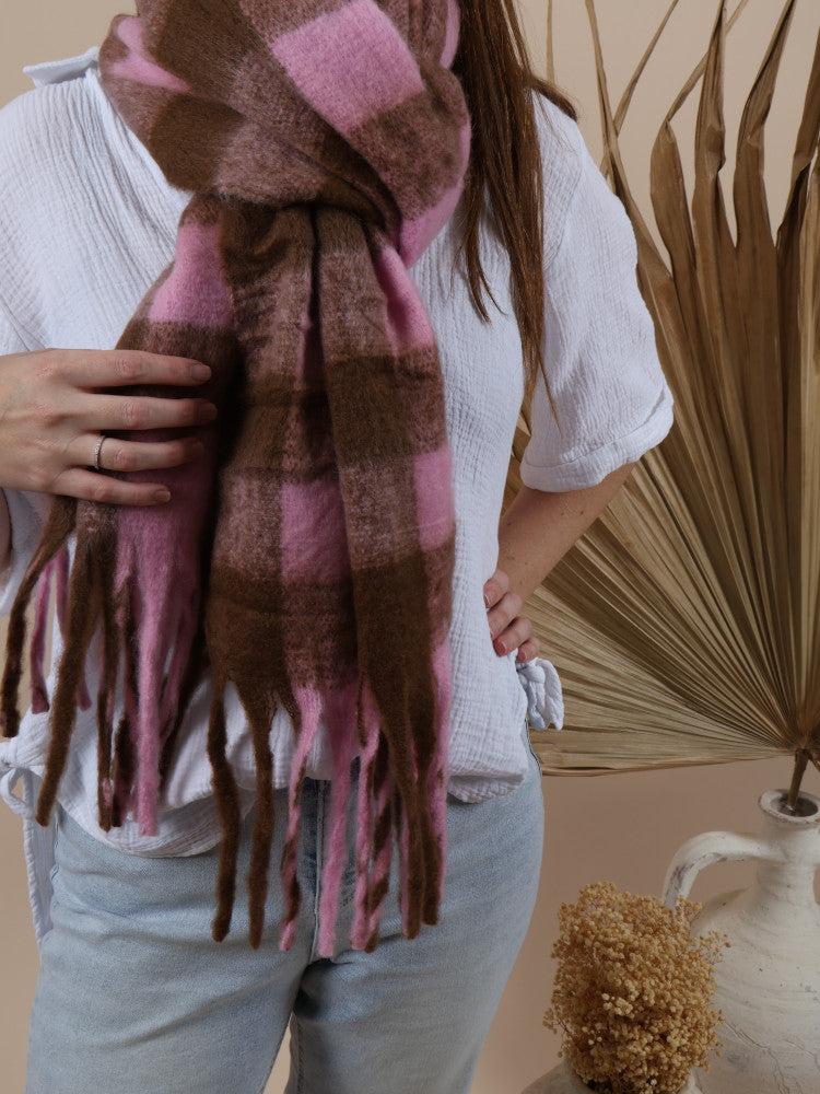 Fluffy Oversized Scarf - Alaska - Smores