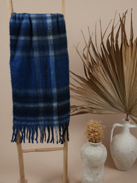 Fluffy Oversized Scarf - Alaska - Blue Lagoon