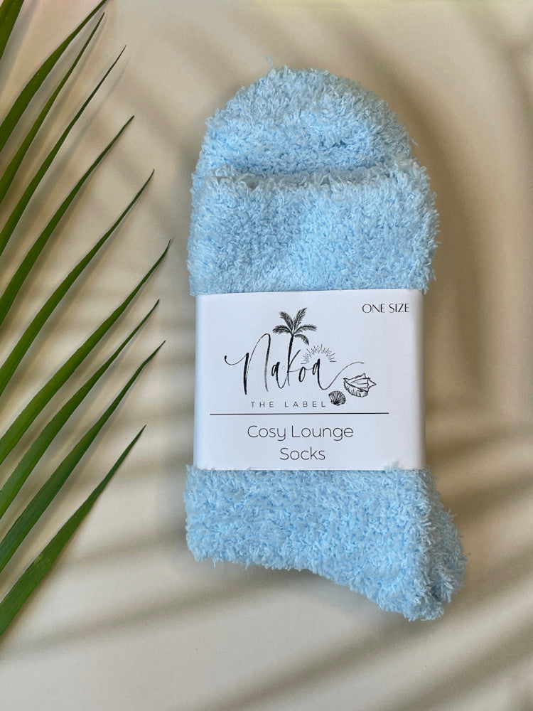 Cosy Lounge Socks - Aspen - Light Blue