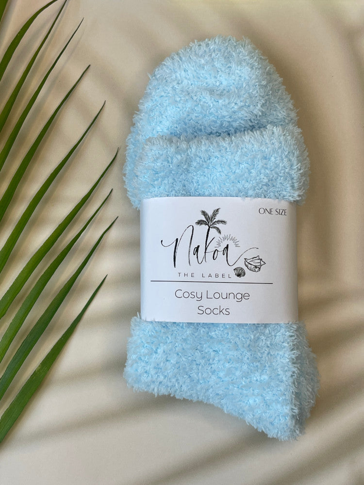 Cosy Lounge Socks - Aspen - Arctic Blue