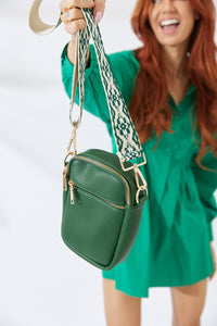 Vegan PU Leather Palm Springs Phone Bag - Jungle Green