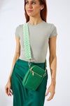 Vegan PU Leather Palm Springs Phone Bag - Emerald Green