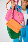 Vegan PU Leather Malibu Crossbody - Orange