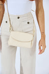 Vegan PU Leather Malibu Crossbody - Ivory
