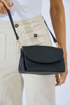 Vegan PU Leather Malibu Crossbody - Black