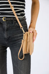 Vegan PU Leather Coral Springs Crossbody - Beige