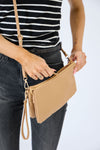 Vegan PU Leather Coral Springs Crossbody - Beige
