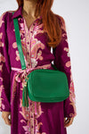 Vegan PU Leather Sandy Springs Crossbody - Emerald Green