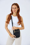 Vegan PU Leather Key West Phone Bag - Black