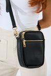 Vegan PU Leather Key West Phone Bag - Black