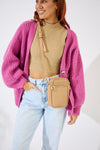 Vegan PU Leather Key West Phone Bag - Beige