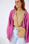 Vegan PU Leather Key West Phone Bag - Beige