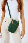 Vegan PU Leather Key West Phone Bag - Jungle Green