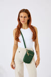 Vegan PU Leather Key West Phone Bag - Jungle Green