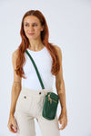 Vegan PU Leather Key West Phone Bag - Jungle Green