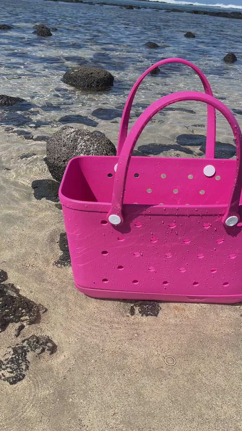 Aloha Vegan Tote Bag - Bubblegum Pink - Large
