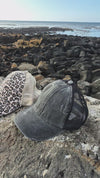 Vintage Washed Cap - 100% Cotton - Byron Bay - Ponytail Cap - Leopard