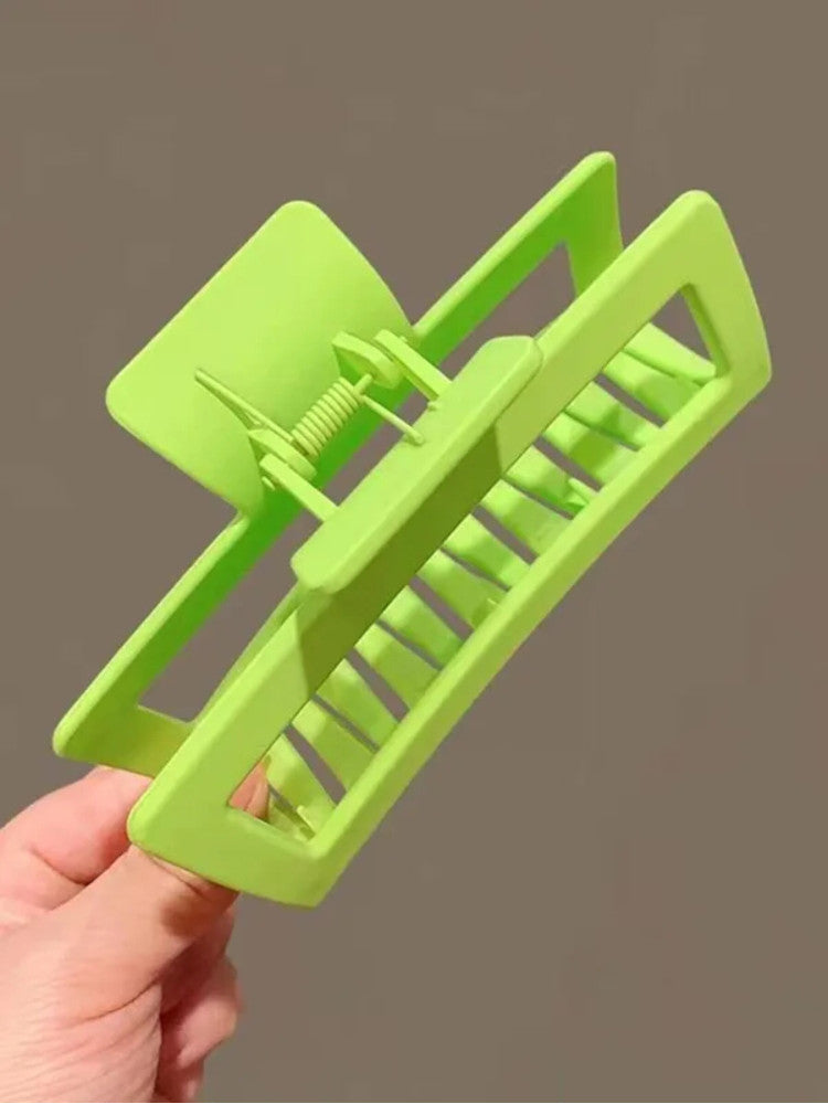 Claw Clip - Jumbo Elongated Rectangle - Lime