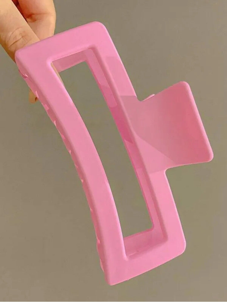 Claw Clip - Jumbo Elongated Rectangle - Pink