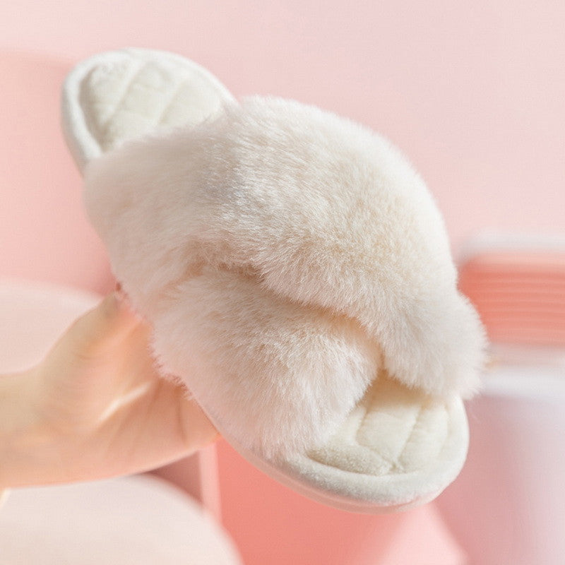Fluffy Slipper - Aspen - Ivory