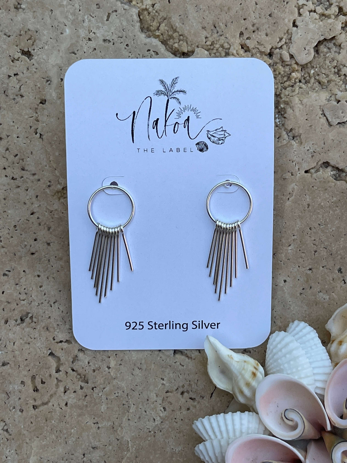 Silver Spike Stud Earrings