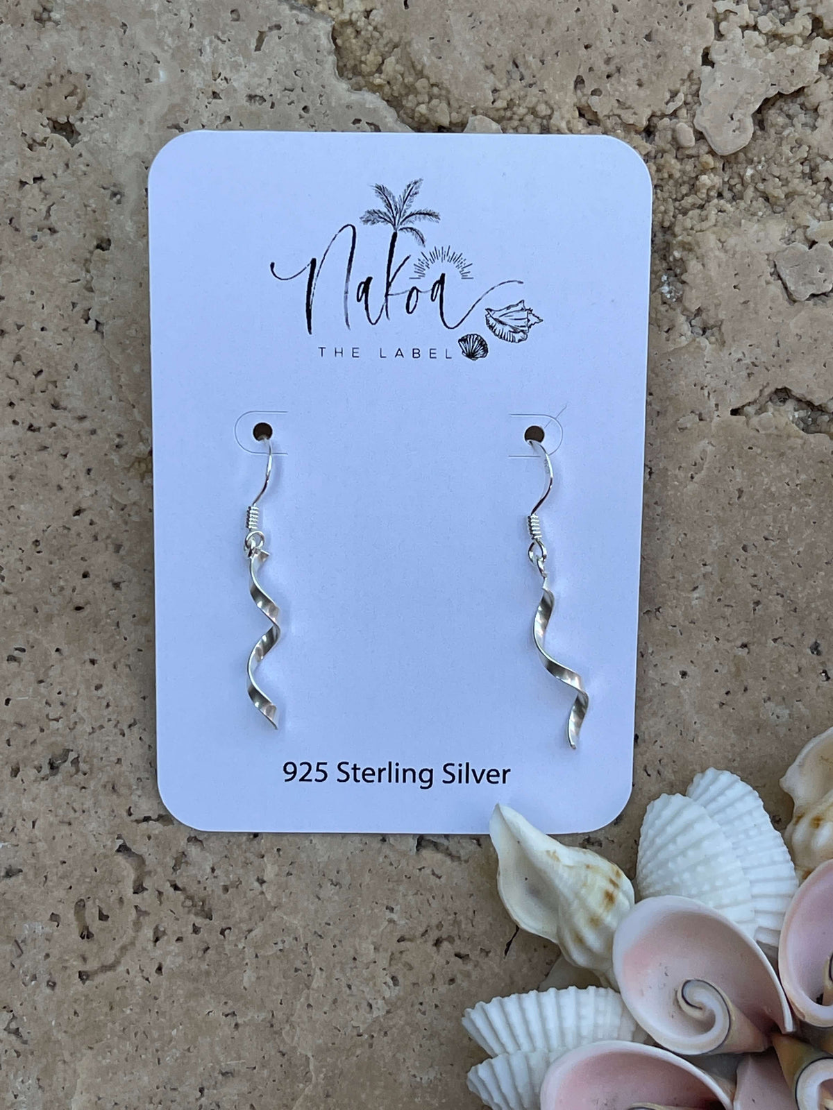 Silver Twist Hook Earrings