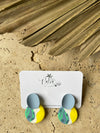 Tulum Abstract Clay Earrings - Cloud