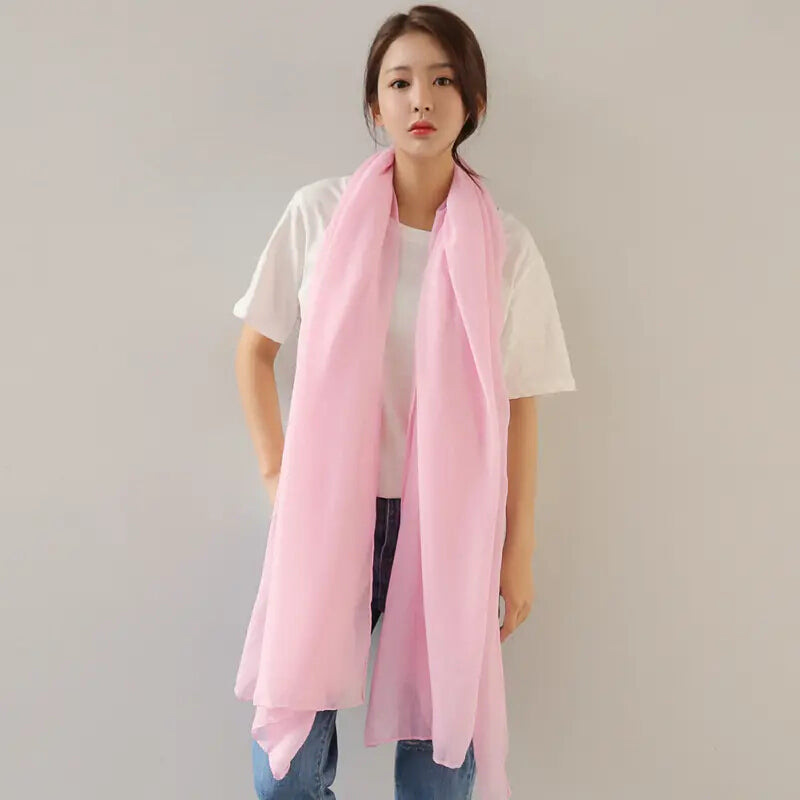 Cotton Scarf - St Ives - Pink