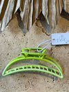 Claw Clip Metal - Lime Green Ombré - Crescent  Moon
