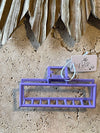 Claw Clip Metal - Grape - Rectangle
