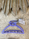 Claw Clip Metal - Grape - Half Moon