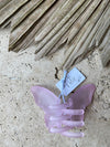 Claw Clip - Frosted Butterfly - Pink