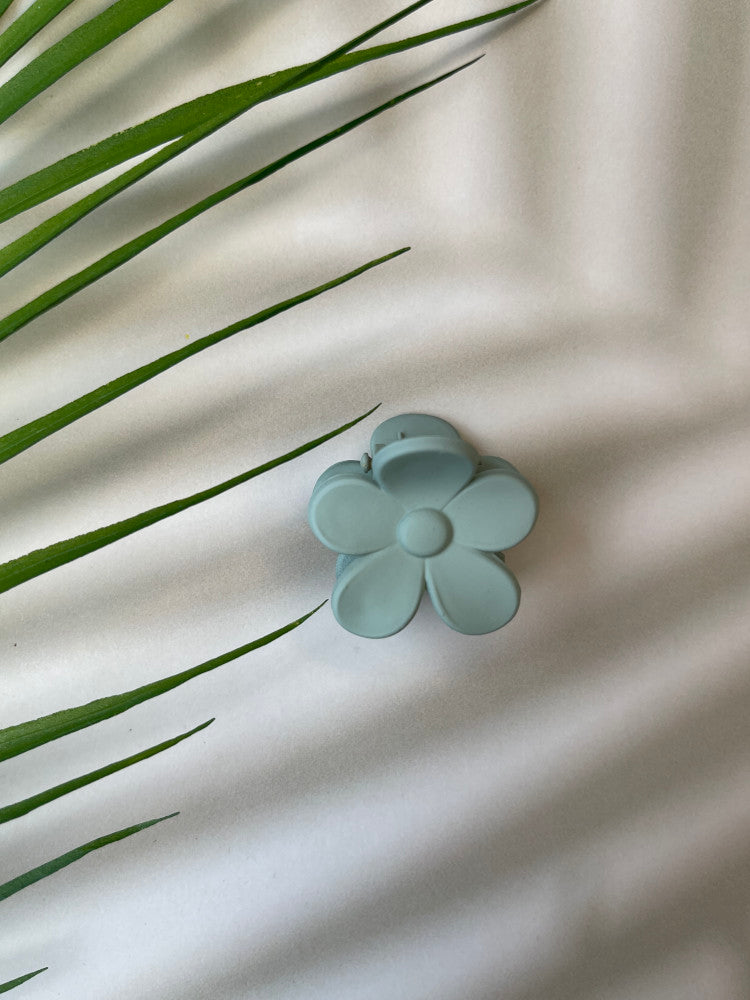 Claw Clip - Mini Flower - Sage Green