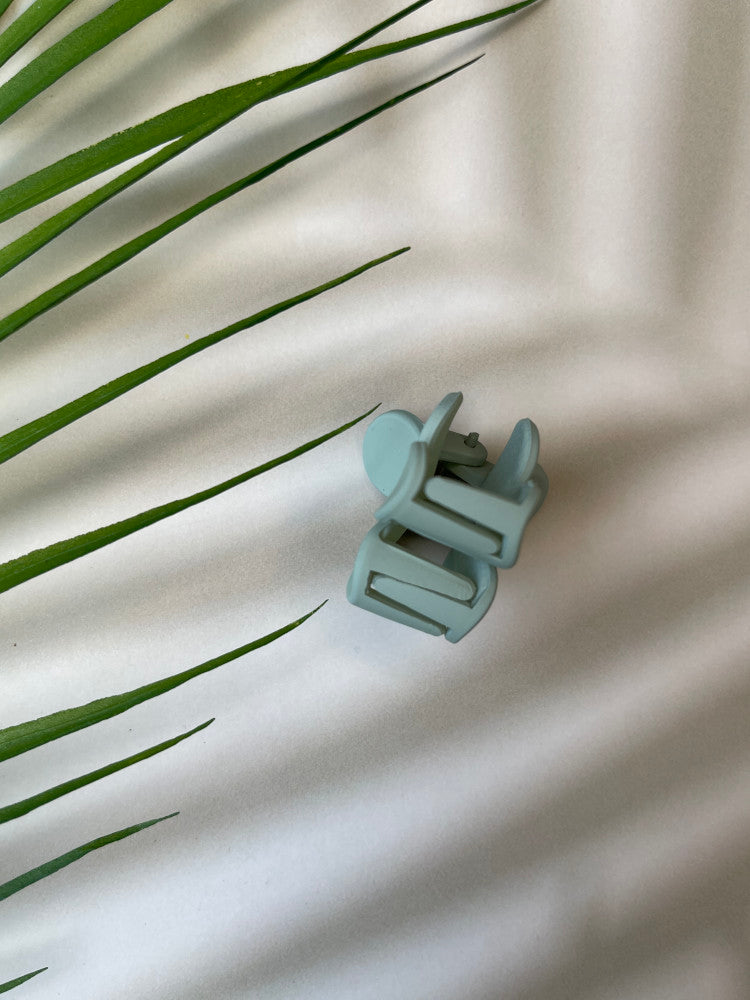 Claw Clip - Mini Flower - Sage Green