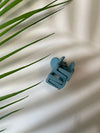 Claw Clip - Mini Flower - Blue