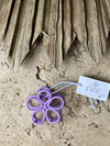 Claw Clip - Cut Out Flower - Purple
