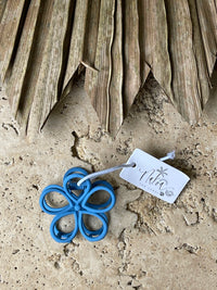 Claw Clip - Cut Out Flower - Blue