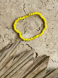 Glass Bead Bracelet - Kapolei - Yellow