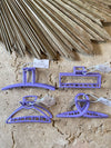 Claw Clip Metal - Grape - Classic Curve
