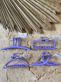 Claw Clip Metal - Grape - Classic Curve