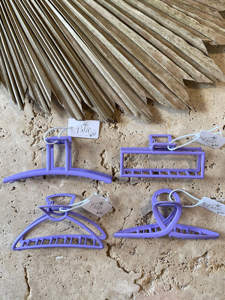 Claw Clip Metal - Grape - Classic Curve