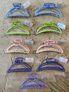 Claw Clip Metal - Lime Green Ombré - Crescent  Moon