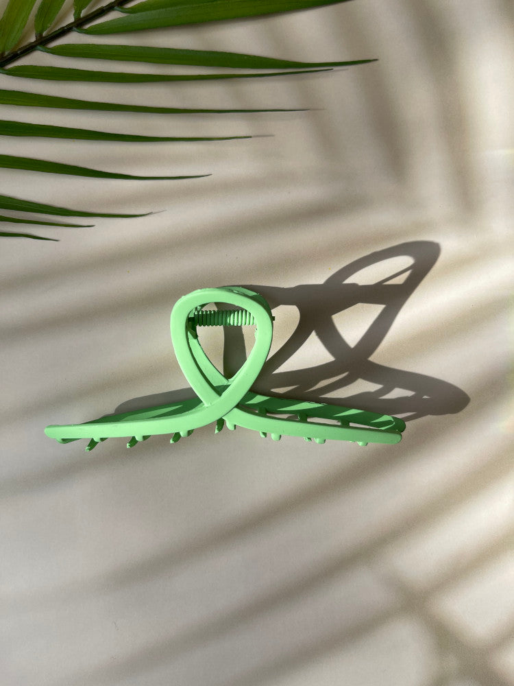 Claw Clip Metal - Lime Green - Loop