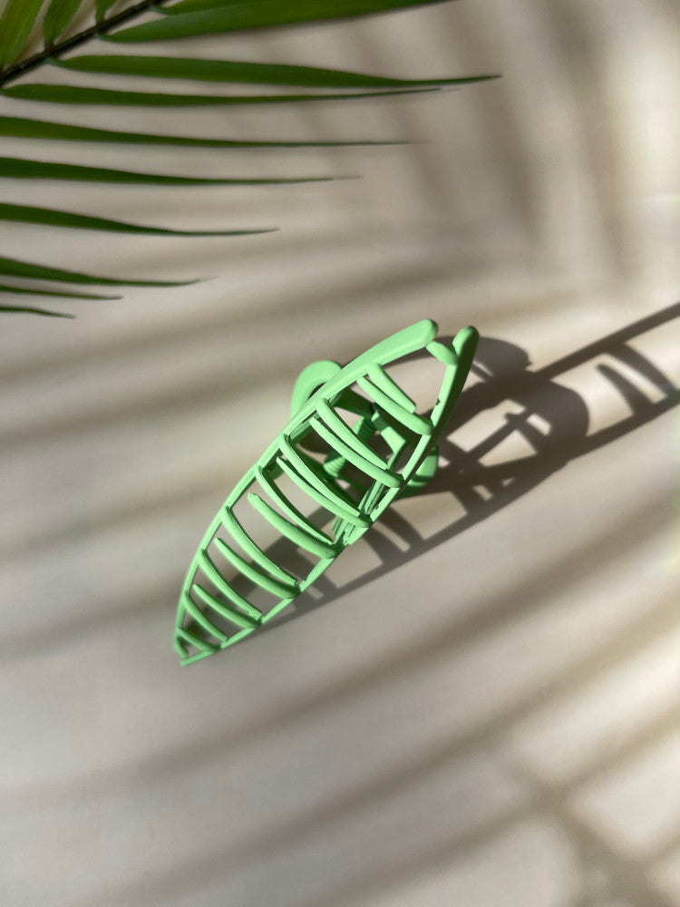 Claw Clip Metal - Lime Green - Loop