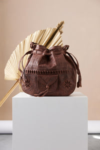 Marrakesh Bucket Bag - Chocolate - Palace