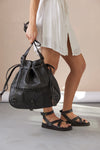 Marrakesh Bucket Bag - Black - Diamond