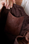 Marrakesh Bucket Bag - Chocolate - Diamond