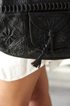 Marrakesh Bucket Bag - Black - Diamond