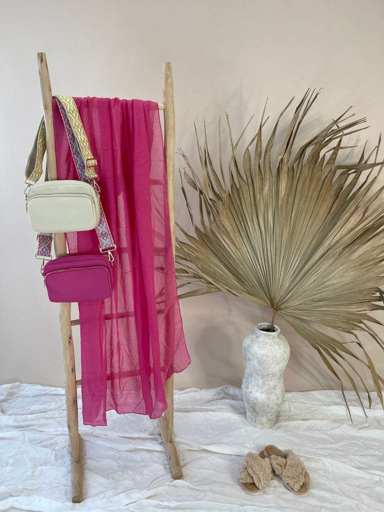 Cotton Scarf - St Ives - Bubblegum
