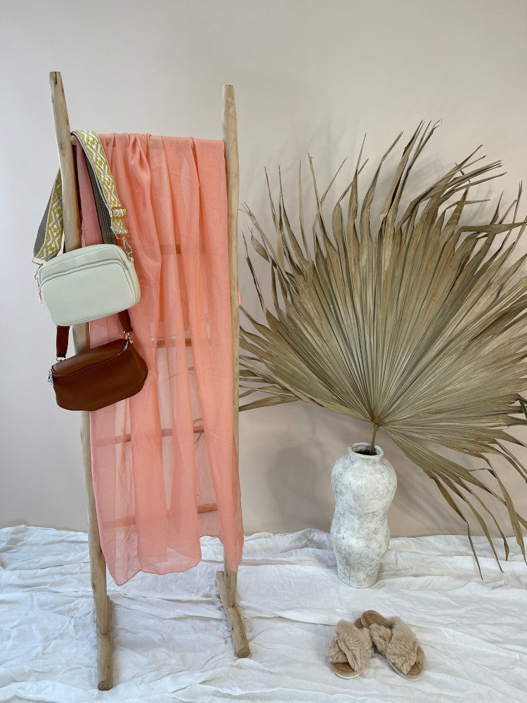 Cotton Scarf - St Ives - Peach